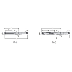 Throw-Away Drill, 3/3.5 Series Holder, Morse Taper Shank