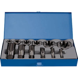 Tap for Pipes, Hexagonal Chamfered Nut Die Set (PT Screw) 
