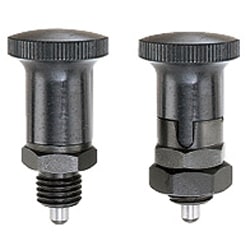 Indexing Plungers - Short Threaded, Aluminum Knob